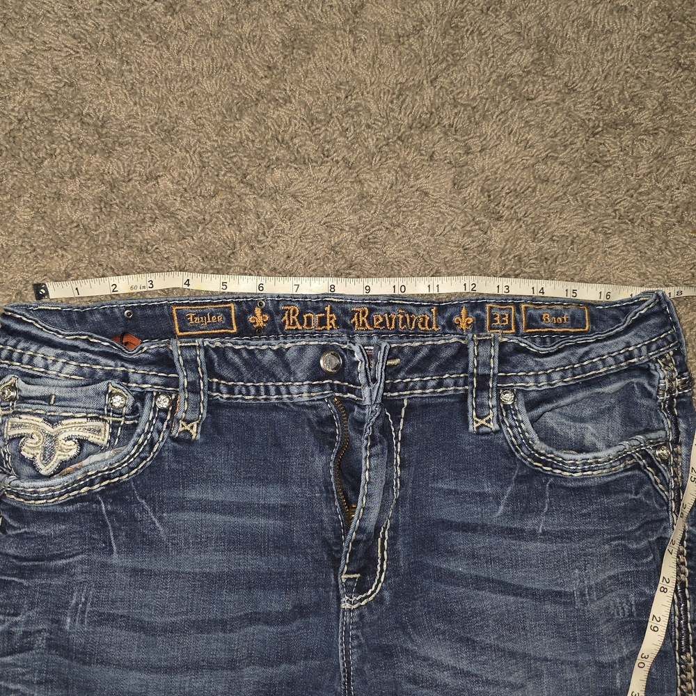 Rock Revival Blue Boot Cut Jeans - Picture 3 of 5